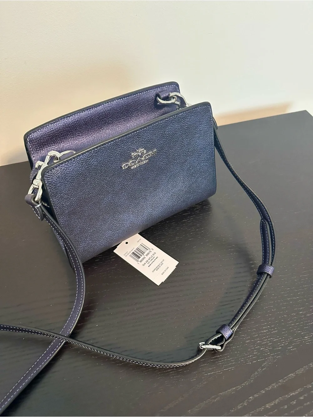Coach Navy Two-Tone Crossbody bag